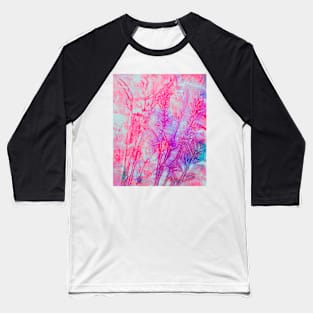 Love Reiki Pink Neon Grasses - Angel Reiki Baseball T-Shirt